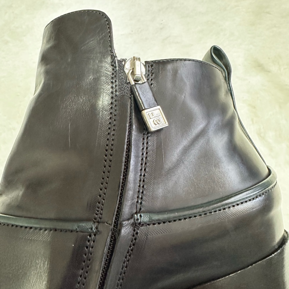 Alberto Fermani Black Leather Ankle Boots - Picture 11 of 15